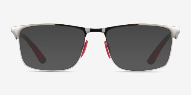 Ray-Ban RB6516M Shiny Silver MetalEyeglass Frames from EyeBuyDirect, with Tinted Lenses