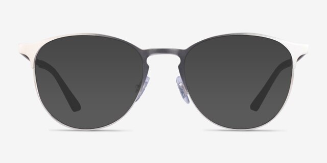 Ray-Ban RB6375 Matte Silver MetalEyeglass Frames from EyeBuyDirect, with Tinted Lenses