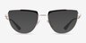 Vogue Eyewear VO4230 Black Gold MetalEyeglass Frames from EyeBuyDirect, with Tinted Lenses