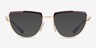 Vogue Eyewear VO4230 Purple Gold MetalEyeglass Frames from EyeBuyDirect, with Tinted Lenses