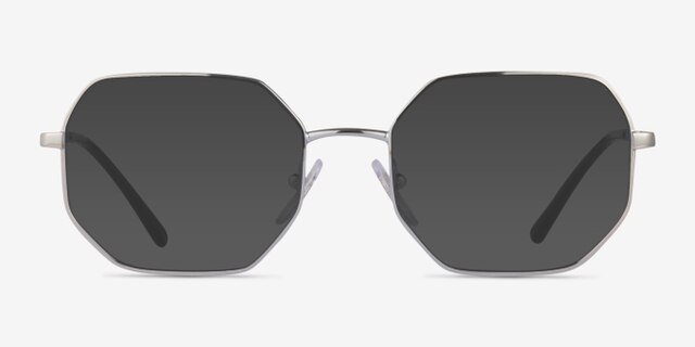 Vogue Eyewear VO4228 Shiny Silver MetalEyeglass Frames from EyeBuyDirect, with Tinted Lenses