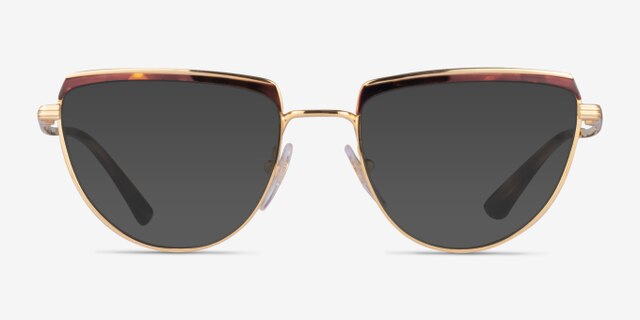 Vogue Eyewear VO4230 Tortoise Gold MetalEyeglass Frames from EyeBuyDirect, with Tinted Lenses