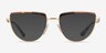 Vogue Eyewear VO4230 Tortoise Gold MetalEyeglass Frames from EyeBuyDirect, with Tinted Lenses