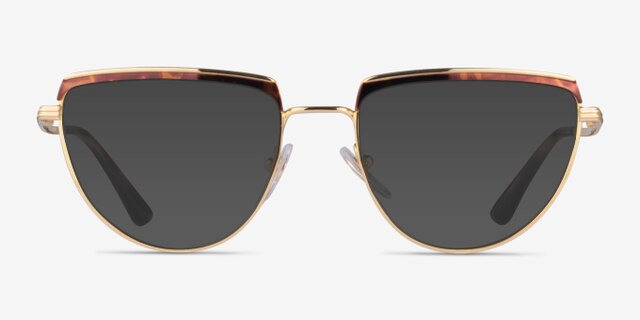Vogue Eyewear VO4230 Gold Tortoise MetalEyeglass Frames from EyeBuyDirect, with Tinted Lenses