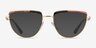 Vogue Eyewear VO4230 Gold Tortoise MetalEyeglass Frames from EyeBuyDirect, with Tinted Lenses