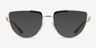 Vogue Eyewear VO4230 Black Pale Gold MetalEyeglass Frames from EyeBuyDirect, with Tinted Lenses