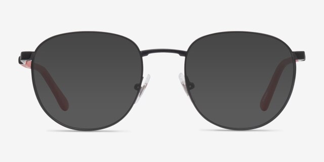ARNETTE Huancas Matte Black MetalEyeglass Frames from EyeBuyDirect, with Tinted Lenses