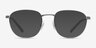 ARNETTE Huancas Matte Silver MetalEyeglass Frames from EyeBuyDirect, with Tinted Lenses