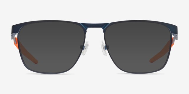 Oakley Flip Kick Navy MetalEyeglass Frames from EyeBuyDirect, with Tinted Lenses