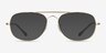 Ray-Ban RB3735V Bain Bridge Gold MetalEyeglass Frames from EyeBuyDirect, with Tinted Lenses
