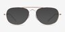 Ray-Ban RB3735V Bain Bridge Rose Gold MetalEyeglass Frames from EyeBuyDirect, with Tinted Lenses