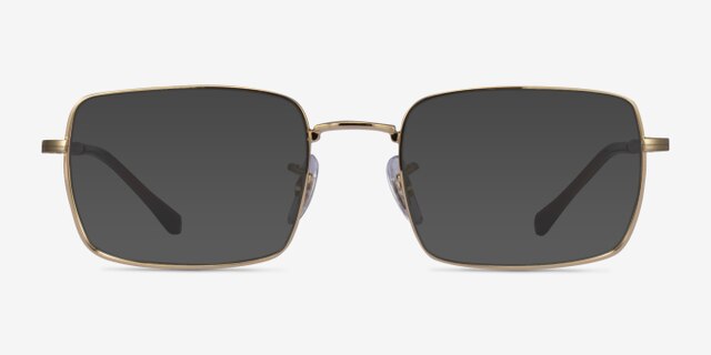 Ray-Ban RB6520 Gold MetalEyeglass Frames from EyeBuyDirect, with Tinted Lenses