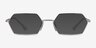 Ray-Ban RB6528 Yevi Silver MetalEyeglass Frames from EyeBuyDirect, with Tinted Lenses
