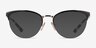 Vogue Eyewear VO4304 Black Gold MetalEyeglass Frames from EyeBuyDirect, with Tinted Lenses