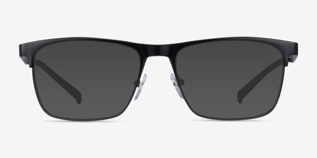 ARNETTE Hackney Matte Black MetalEyeglass Frames from EyeBuyDirect, with Tinted Lenses