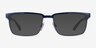 ARNETTE Mokele Dark Blue MetalEyeglass Frames from EyeBuyDirect, with Tinted Lenses