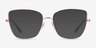 Vogue Eyewear VO4225 Pink Silver MetalEyeglass Frames from EyeBuyDirect, with Tinted Lenses