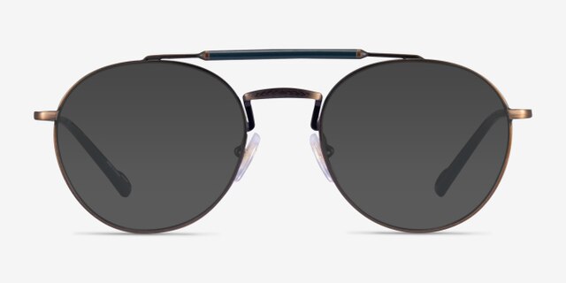 Vogue Eyewear VO4239 Brown Gunmetal MetalEyeglass Frames from EyeBuyDirect, with Tinted Lenses