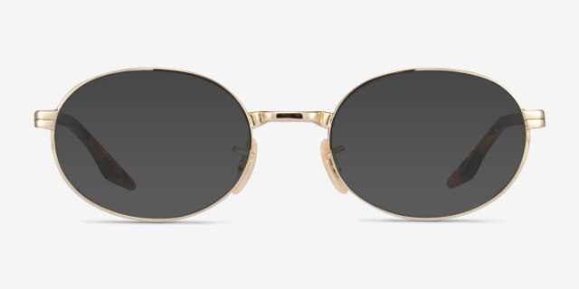 Ray-Ban RB6481V Gold Tortoise MetalEyeglass Frames from EyeBuyDirect, with Tinted Lenses