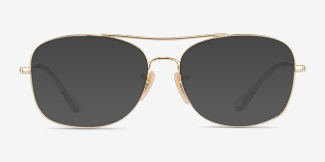Ray-Ban RB6499 Gold MetalEyeglass Frames from EyeBuyDirect, with Tinted Lenses