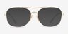 Ray-Ban RB6499 Gold MetalEyeglass Frames from EyeBuyDirect, with Tinted Lenses