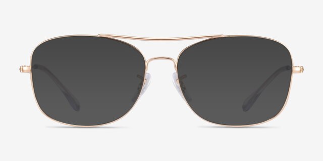 Ray-Ban RB6499 Rose Gold MetalEyeglass Frames from EyeBuyDirect, with Tinted Lenses