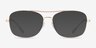 Ray-Ban RB6499 Rose Gold MetalEyeglass Frames from EyeBuyDirect, with Tinted Lenses