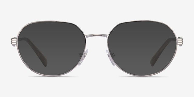Vogue Eyewear VO4259 Shiny Silver MetalEyeglass Frames from EyeBuyDirect, with Tinted Lenses