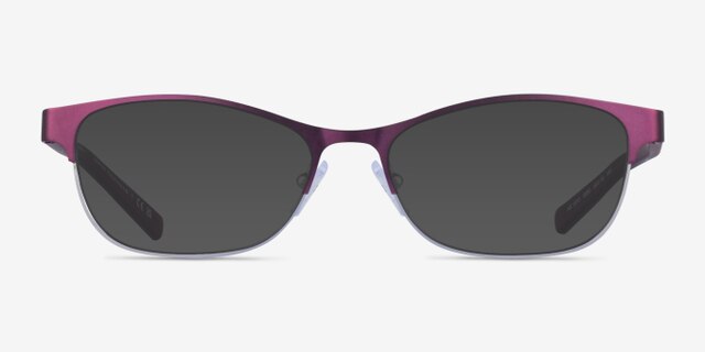 Armani Exchange AX1010 Shiny Purple Silver MetalEyeglass Frames from EyeBuyDirect, with Tinted Lenses