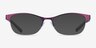 Armani Exchange AX1010 Shiny Purple Silver MetalEyeglass Frames from EyeBuyDirect, with Tinted Lenses