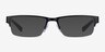 Armani Exchange AX1015 Shiny Black MetalEyeglass Frames from EyeBuyDirect, with Tinted Lenses