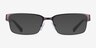 Armani Exchange AX1017 Matte Brown MetalEyeglass Frames from EyeBuyDirect, with Tinted Lenses