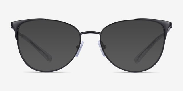 Armani Exchange AX1034 Shiny Black MetalEyeglass Frames from EyeBuyDirect, with Tinted Lenses