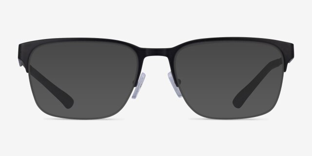 Armani Exchange AX1060 Matte Black MétalMontures de lunettes de vue d'EyeBuyDirect, Avec des Verres Teintés