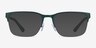 Armani Exchange AX1060 Matte Green MetalEyeglass Frames from EyeBuyDirect, with Tinted Lenses