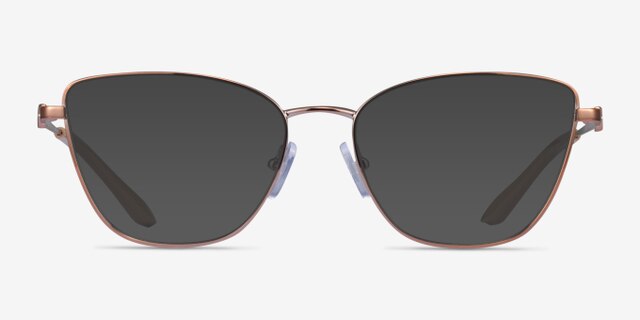 Armani Exchange AX1063 Shiny Rose Gold MetalEyeglass Frames from EyeBuyDirect, with Tinted Lenses