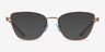 Armani Exchange AX1063 Shiny Rose Gold MetalEyeglass Frames from EyeBuyDirect, with Tinted Lenses