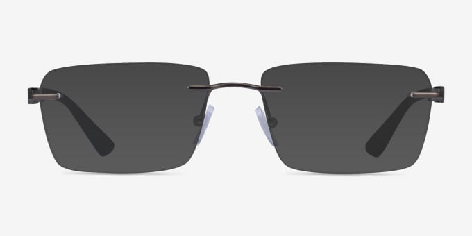 Armani Exchange AX1064 - Rectangle Matte Silver Frame Eyeglasses