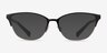 Ralph RA6055 Black Gold MetalEyeglass Frames from EyeBuyDirect, with Tinted Lenses