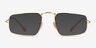 Ray-Ban RB3957V Julie Shiny Gold MetalEyeglass Frames from EyeBuyDirect, with Tinted Lenses