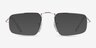 Ray-Ban RB3957V Julie Shiny Silver MetalEyeglass Frames from EyeBuyDirect, with Tinted Lenses