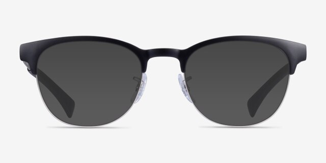 Ray-Ban RB6317 Black Silver MetalEyeglass Frames from EyeBuyDirect, with Tinted Lenses