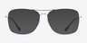 Ray-Ban RB6498 Silver Blue MetalEyeglass Frames from EyeBuyDirect, with Tinted Lenses