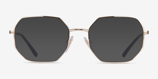 Vogue Eyewear VO4228 Shiny Gold MetalEyeglass Frames from EyeBuyDirect, with Tinted Lenses