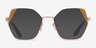 Vogue Eyewear VO4270 Rose Gold Yellow MetalEyeglass Frames from EyeBuyDirect, with Tinted Lenses