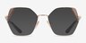 Vogue Eyewear VO4270 Shiny Gold Brown MetalEyeglass Frames from EyeBuyDirect, with Tinted Lenses