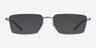 ARNETTE Quadra Silver MetalEyeglass Frames from EyeBuyDirect, with Tinted Lenses