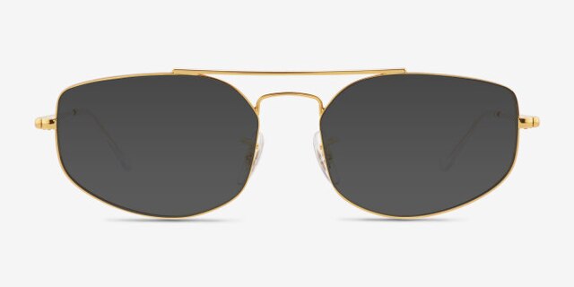 Ray-Ban RB6545 Explorer 5 Gold MetalEyeglass Frames from EyeBuyDirect, with Tinted Lenses
