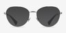Ralph RA6054 Silver MetalEyeglass Frames from EyeBuyDirect, with Tinted Lenses