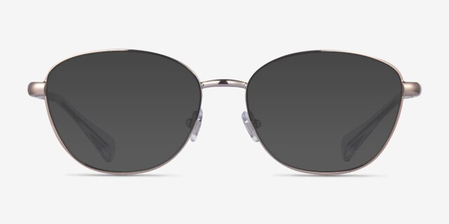 Ralph RA6057 Gold MetalEyeglass Frames from EyeBuyDirect, with Tinted Lenses